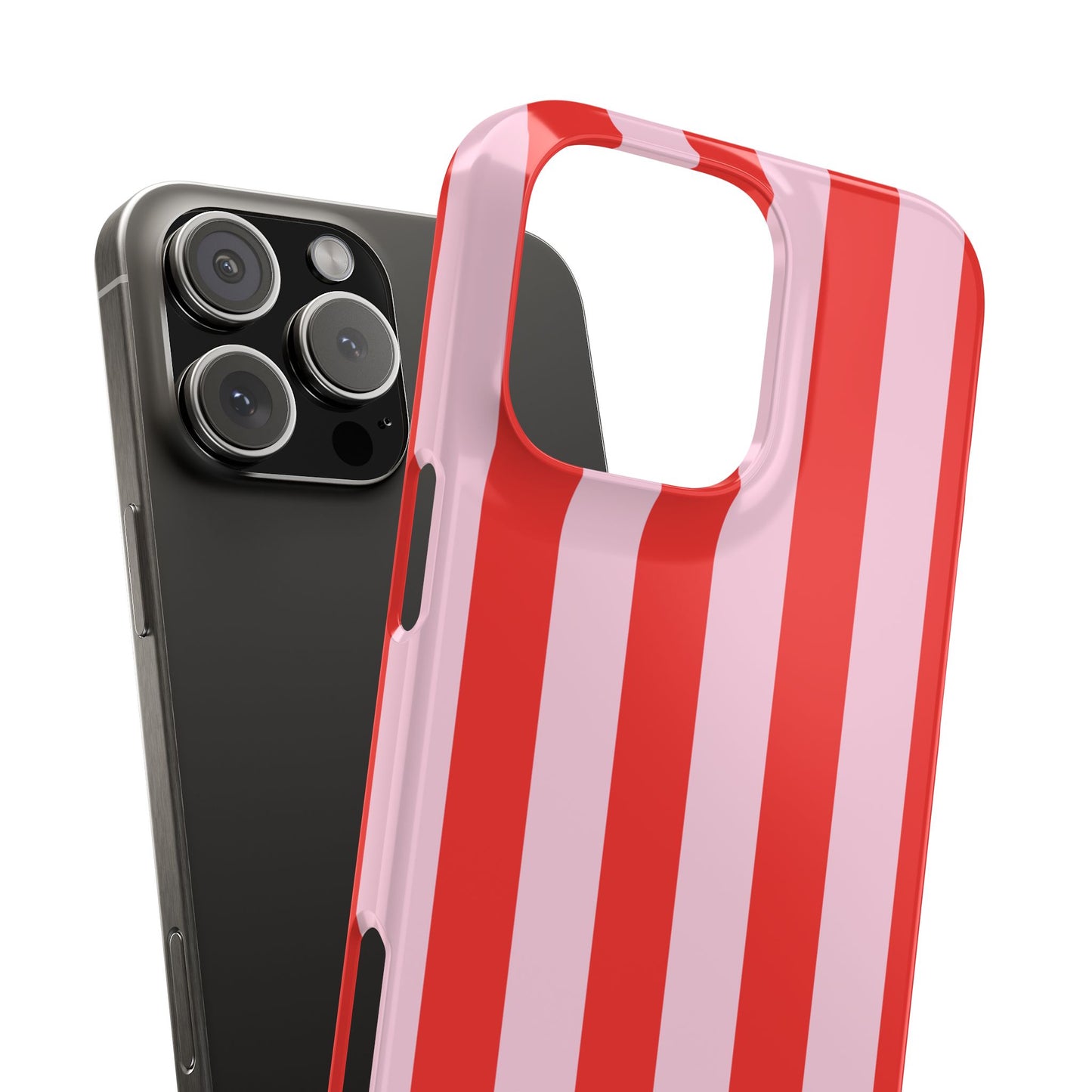 Red&Pink Stripe Case