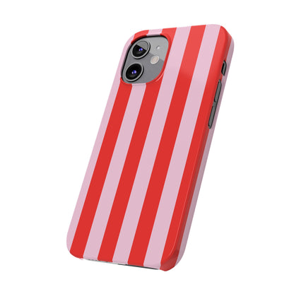 Red&Pink Stripe Case