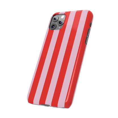 Red&Pink Stripe Case