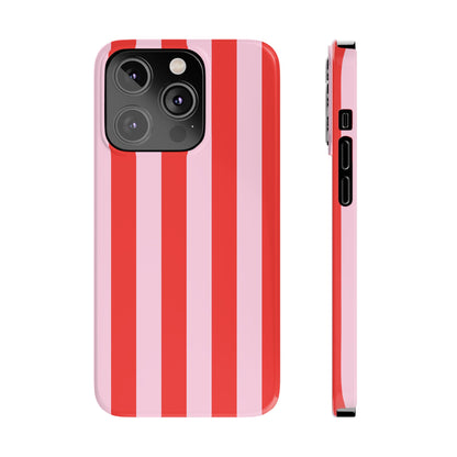 Red&Pink Stripe Case