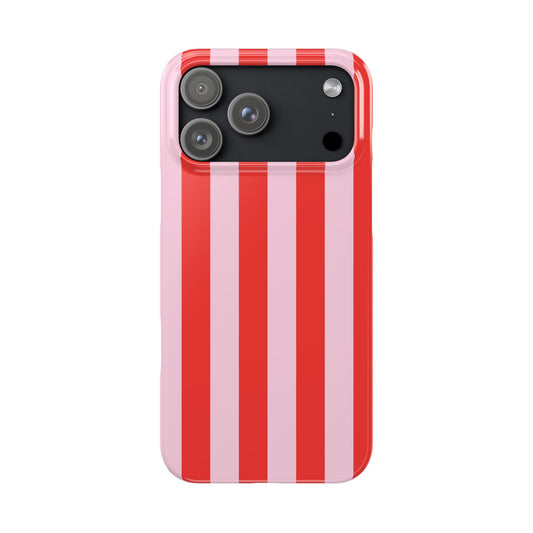 Red&Pink Stripe Case