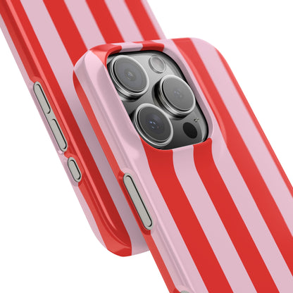 Red&Pink Stripe Case